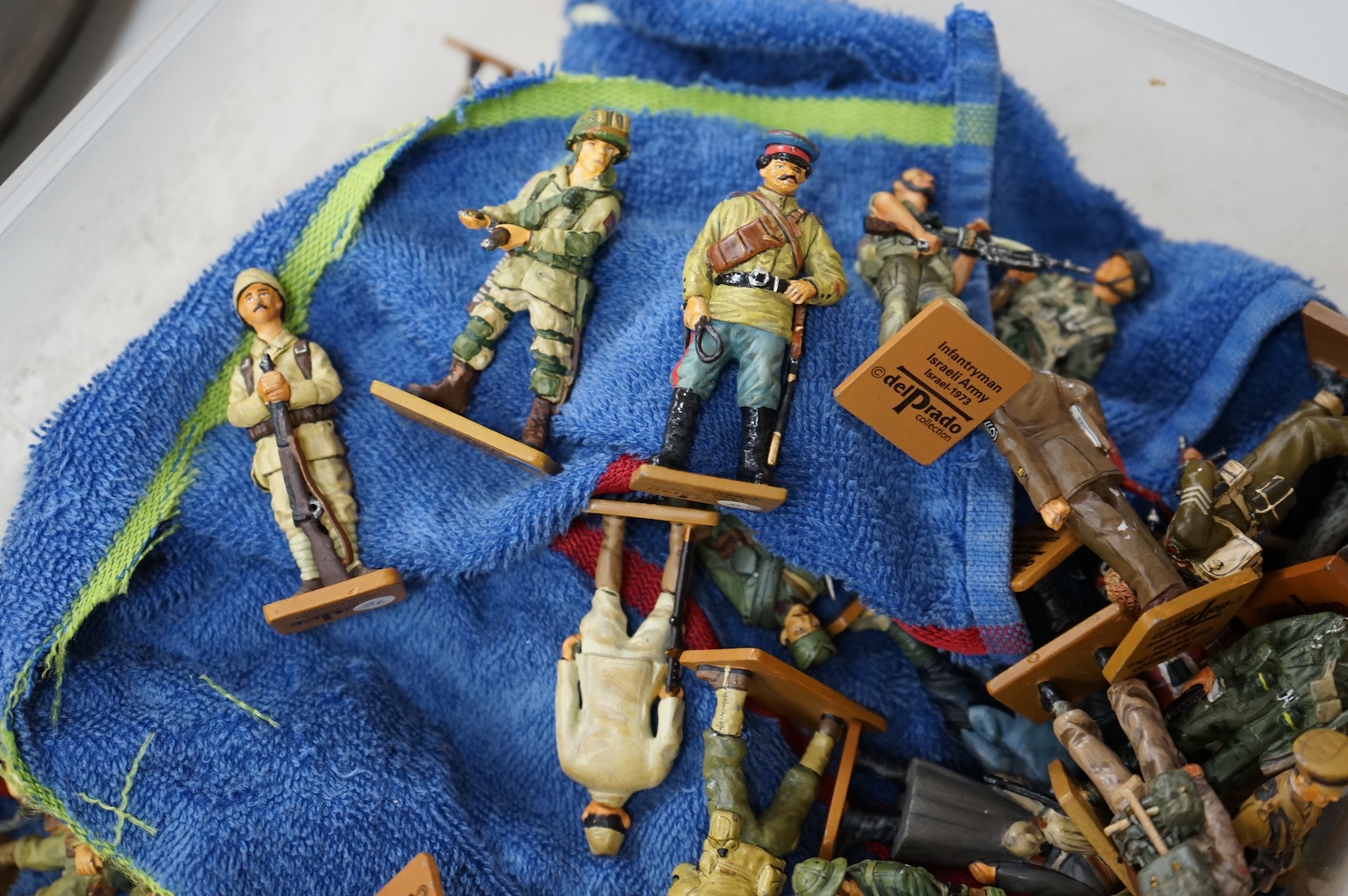 A large collection of Del Prado white metal model soldiers
